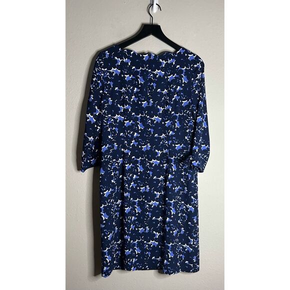 Talbots Floral Print Crepe Shift Dress Size 8 - Picture 4 of 14